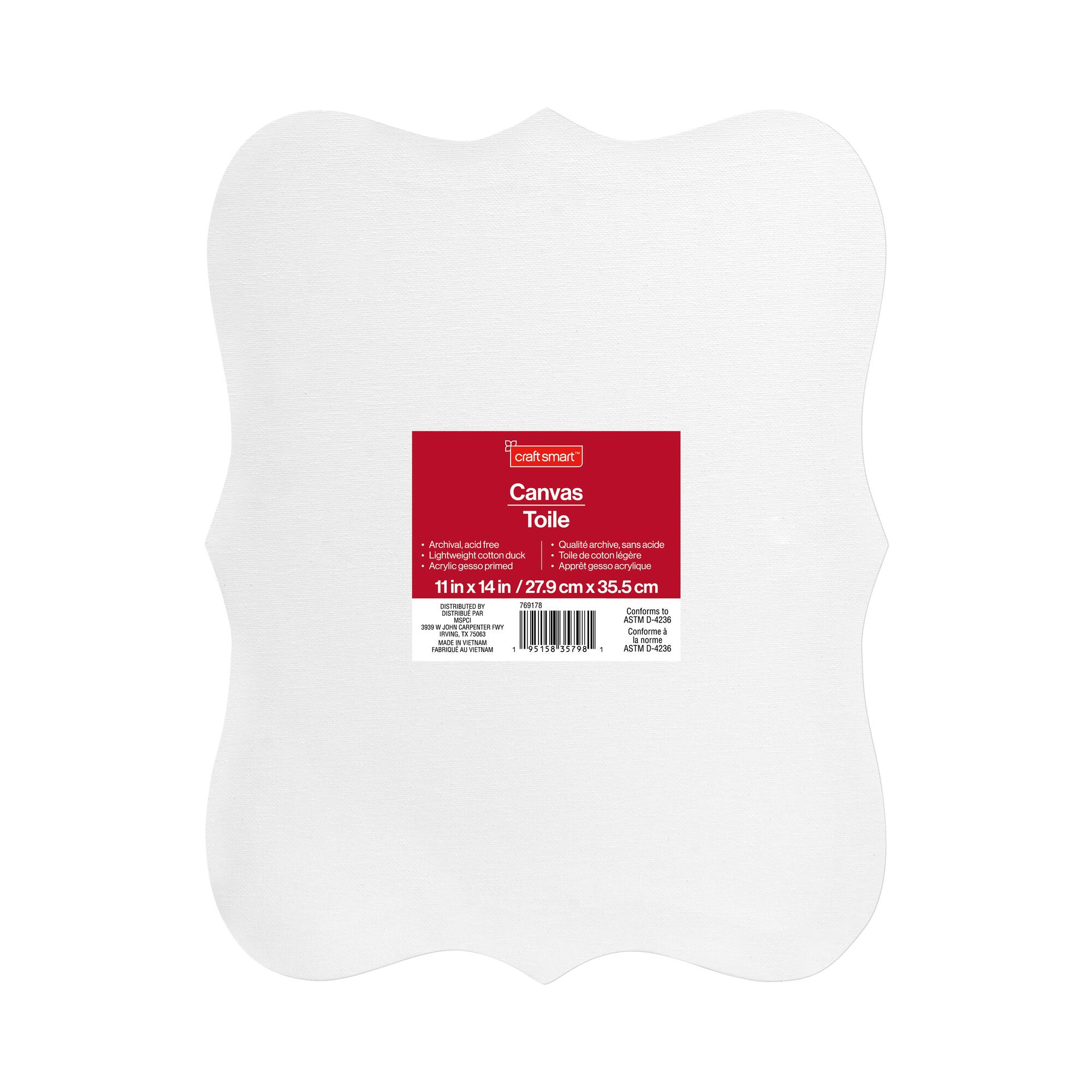 11" x 14" Bracket Cotton Duck Canvas by Craft Smart™